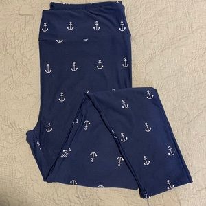 Lularoe TC Nautical Print Leggings - BNWOT